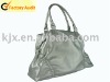 2010 silver cotton handbag