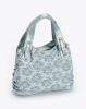 2011-2012 fashion women flower pattern canvas bag cotton handbag