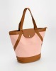 2011-2012newest custom flannelet bag handbag  pu decoration