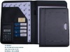2011 A4 leather folder with calculator(CR-RB4301)