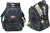 2011 Black nylon backpack with function pockets inside