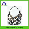 2011 Black zebra Print Lady Handbag tote bag Purse / Brown brand  Designer Inspired Animal Print  lady tote Handbag Purse Bag