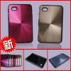2011 CD grain back cover mobile cell phone case pc+aluminum case for Sam p1000/galaxy tab
