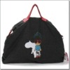 2011 Cartoon Printing Dark Blue Denim Tote Bag