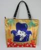 2011 Cat Printed Classic Ladies digital printing satin Shopping bag