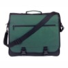 2011 Classic Green And Black Polyster Conference Bag