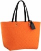 2011 Classic Shine Orange Neoprene Hand Bag With Zipper