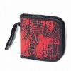 2011 Classic Square Spider Man 600D/PVC CD Wallet With Strap