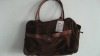 2011 Cotton Fabric Luxury fabric floral handbag with leather Handle