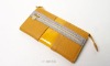 2011 FASHION LADY YELLOW GENUINE LEATHER WALLET/PURSE