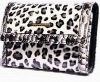 2011 Factory price  leather printed leopard wallet for women