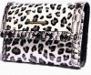 2011 Factory price leather printed leopard wallet for women
