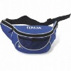 2011 Fashion Blue And Black 600D Polyster Waist Bag With Mesh Pocket