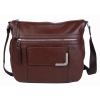 2011 Fashion Brown Leather Messenger Shoulder Bag Purse Briefcase Tote Bag