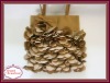 2011 Fashion Brown Rose Flower Evening Tote Bag