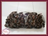 2011 Fashion Brown-grey Flower Evening Shoulder Bag (Hot Sale)