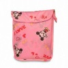 2011 Fashion Cute Lamination Pink Nylon Flap Pouch With Zipper