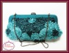 2011 Fashion Green Flower Satin Evening Shoulder Bag (Hot Sale)