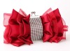 2011 Fashion Ladies Red Clutch Bag Satin