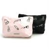 2011 Fashion Satin Make Up Embroidered Cosmetic Bag With Piping