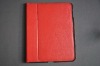2011 Fashion and Eco-friendly red leather case for iPad 2