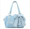 2011 Fashion blue  bowknot   lady PU hobo    handbag