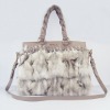 2011 Fashion leather handbag 1865 design Suede bags