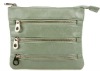 2011 Fashion leather small shoulder bag zip wallet