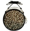 2011 Fashion leopard print round messenger bag women