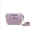 2011 Fashion purple lady long strap PU handbag