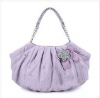 2011 Fashion  rivet purple  ladyPU   handbag