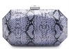 2011 Fashion snake grain  clutch metal purse