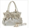 2011  Fashion snake print flower  hobo handbag women