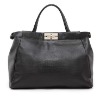 2011 Fashion women black  cheap PU handbag wholesale