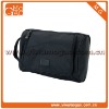 2011 High style travel ziplock simple black nylon wrist makeup bag
