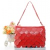 2011 Hot Popular Flower Design Handbag(Lady Handbag ,Leather Handbag)