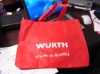 2011 Hot!! Red foldable non woven shopping bag-WURTH