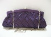 2011 Hot Sale Purple Rattan Satin Evening/Shoulder Bag