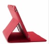 2011 Hot Sale Red series fold leather case for ipad 2