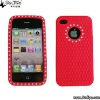 2011 Hot Sell diamond Silicone Case for Iphone 4g