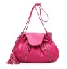 2011 Hot real leather tassel shoulder bags for  women