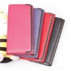 2011 Hot sell latest design flat frame leather ladies wallet purses 4colors WBW-008