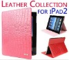 2011 Hot selling,new designing,fashional stand case for ipad 2,Imitation alligator-skin case for ipad 2