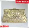 2011 Ladies' pu evening bag with acrylic gold