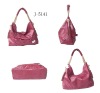 2011 Lastest maroon ladies popular handbag from China