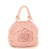 2011 Lastest   rose flower PU handbag women