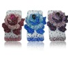 2011 Luxury 3D Flower diamond case for iPhone 4 4G