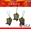 2011 NEW POP fashional rubber mobile charm for promo