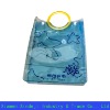 2011 NEW PVC handle bag with yellow round piping handle