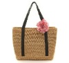 2011 New Design Woven & PU Tote Bag